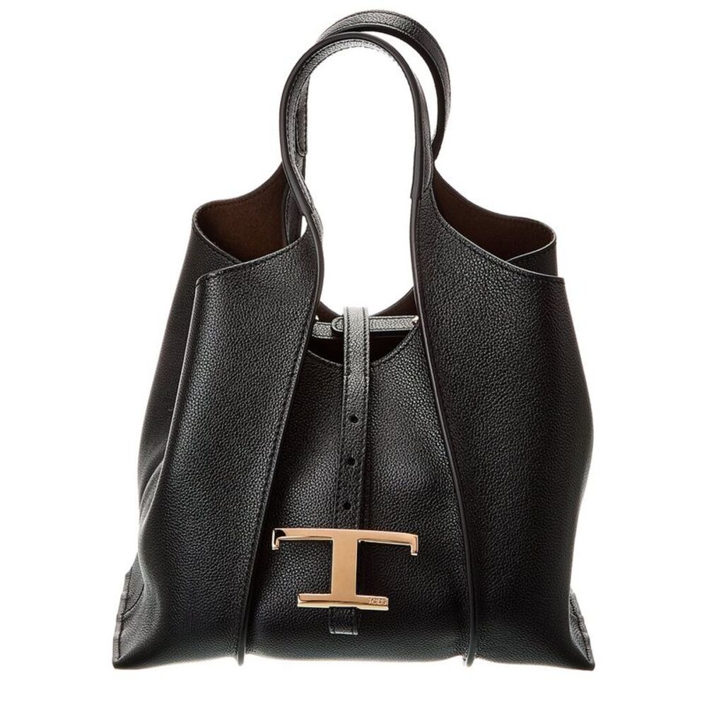Tod's Black Leather Tote Bag